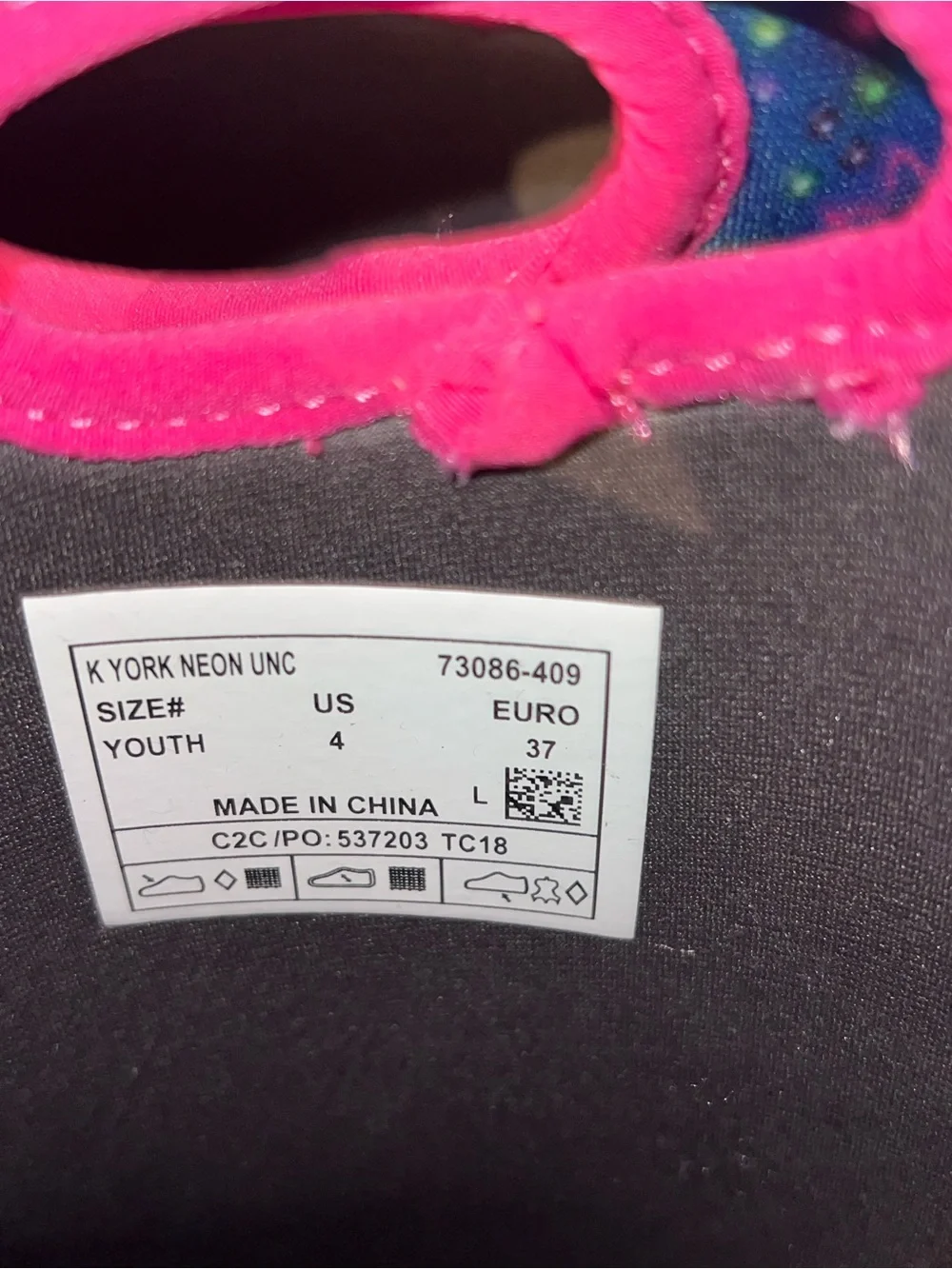 Bogs Kids Blue Snow Boots with Pink Trim & Galaxy Print Neon
